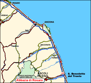 The Country House - Marche map